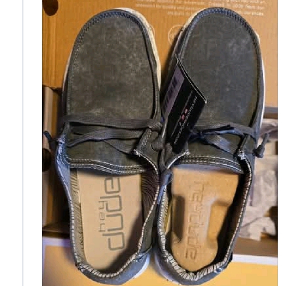 Hey Dude Gray Loafers Soft Slip-On Flats